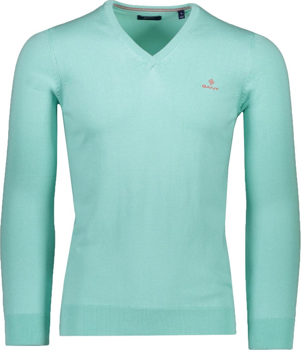 Gant Trui Blauw Normaal - Maat XXL - Heren - Lente/Zomer Collectie - Katoen;Polyester