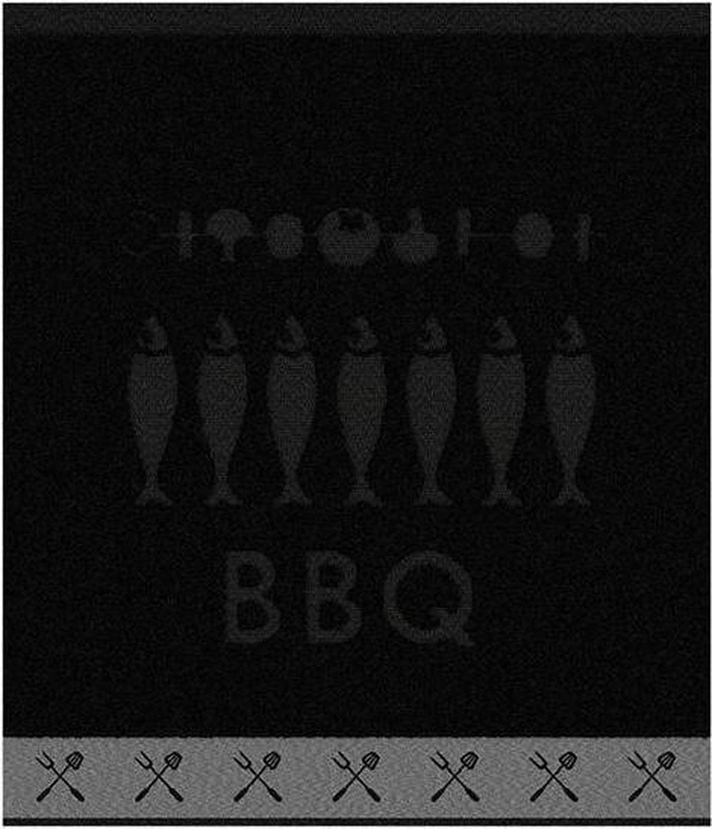 DDDDD Foodbar - Keukendoek - 50x55 cm - Set van 6 - Black