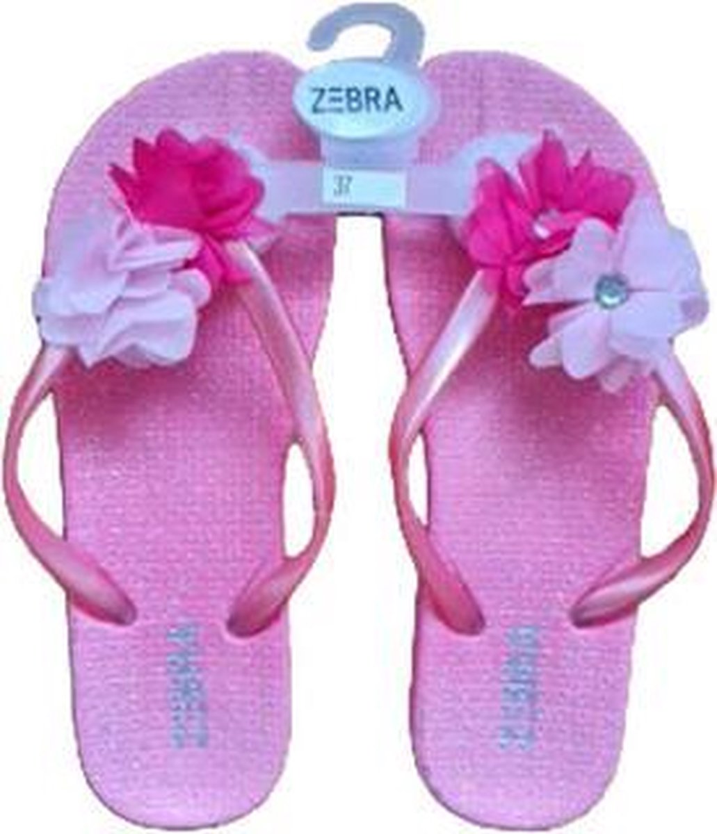 Meisjes slipper - Flower Hot Pink - 27.5/29