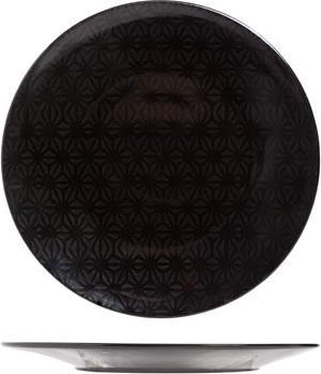 SPIDER BLACK DINNER PLATE D27CM