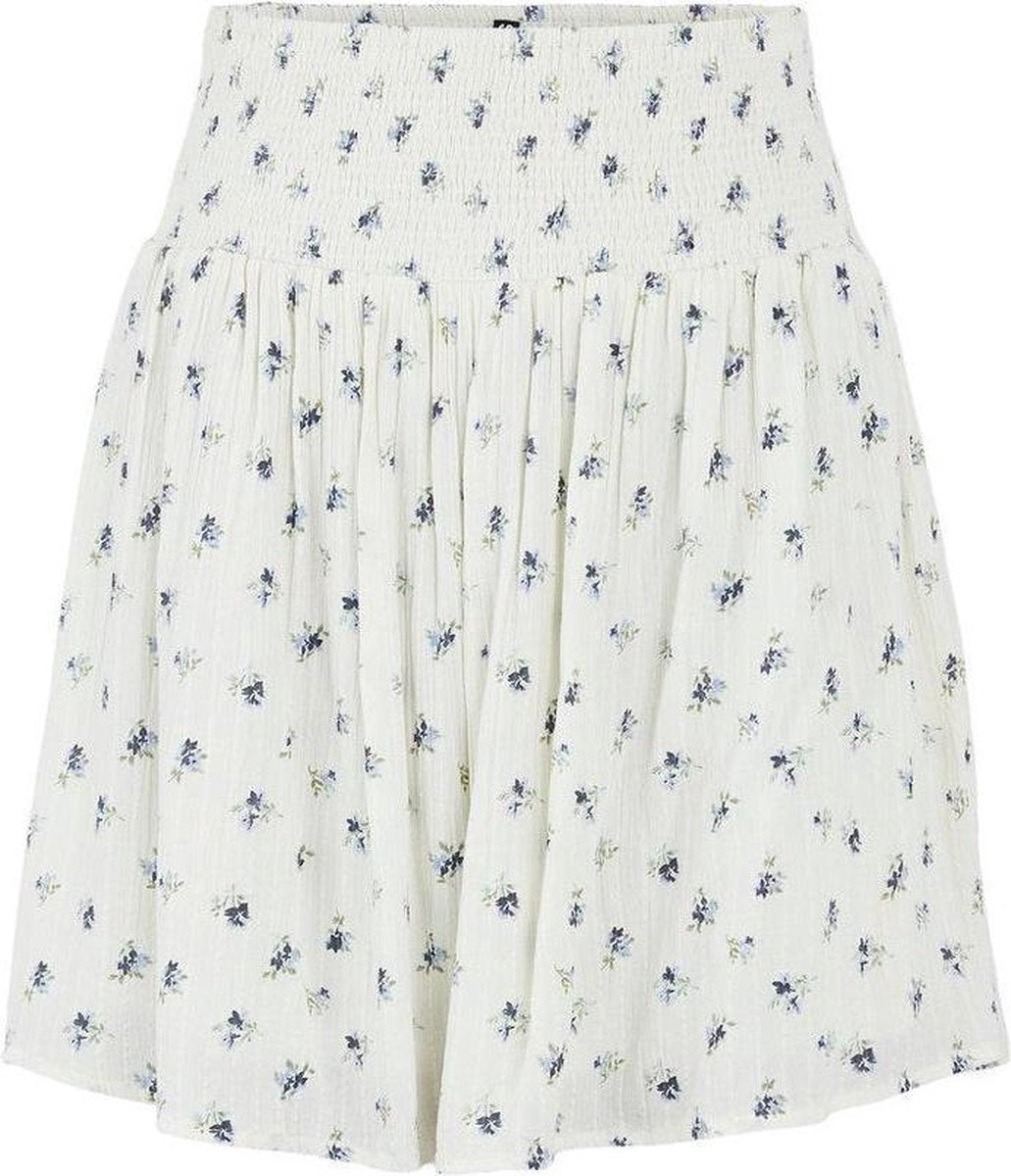Pcthea Hw Smock Skirt 17114014 Cloud Dancer/small Flow