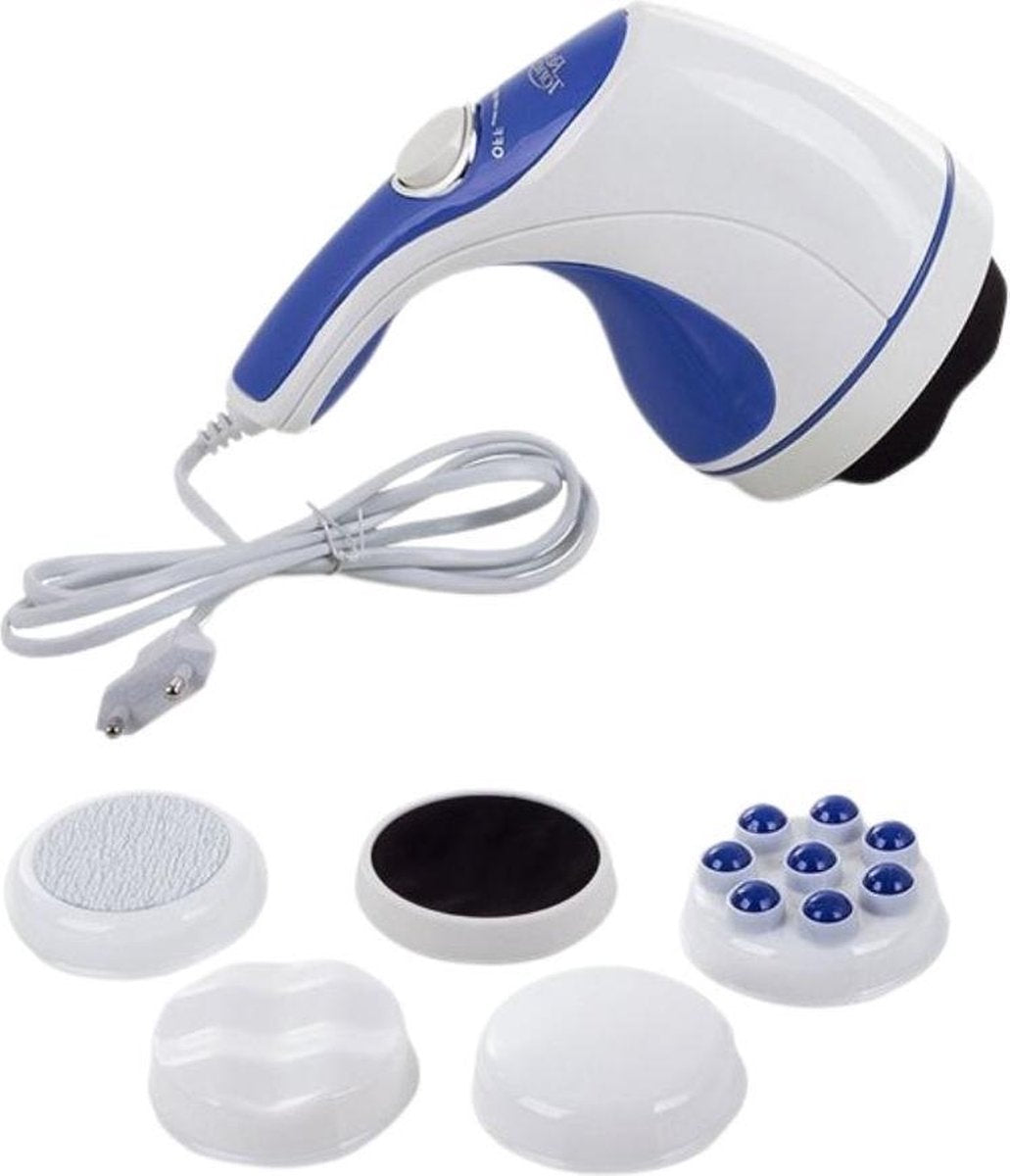 Orange85 Elektrische Massage Stimulator - Roterend - 4 Opzetstukken - Elektrisch - Nek - Schouders - Rug