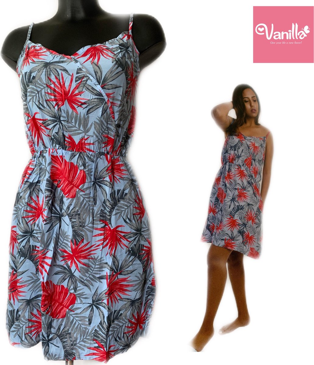 Vanilla Strandjurkje licht blauw maat XXL/44