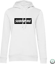 Subprime - Dames Hoodies Hoodie Block White - Wit - Maat S