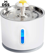 Donkersstuff - Drinkfontein - Drinkfontein voor Katten en Honden - Poezen Fontein met Filter en LED-licht - Dieren Drinkbakken - 2