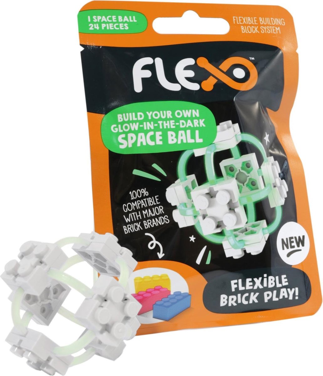 Flexo Foliepakket Space Ball Junior 13 Cm 24-delig