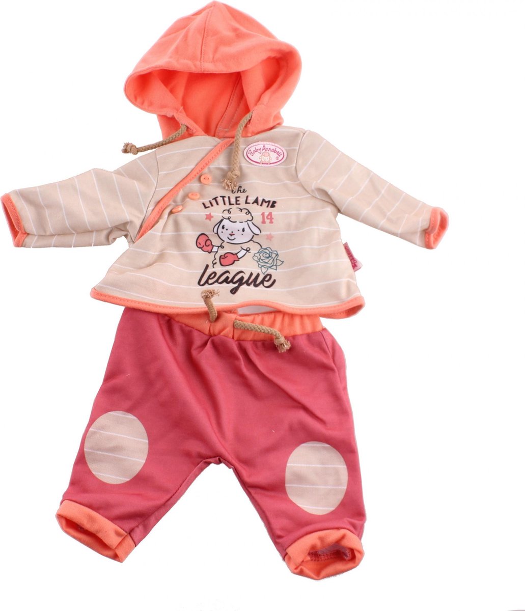 Baby Annabell Kledingset Voor Pop Van 46 Cm Beige/oranje 2-delig