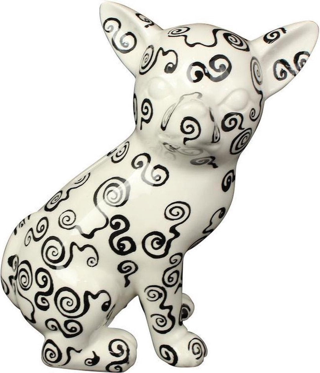 Pomme Pidou Chihuahua Nanou – (Wit met spiraal) Studio Design - Spaarpot