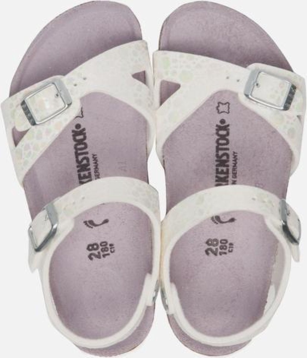 Birkenstock Rio Metallic Stones White Sandalen Kids Size : 33