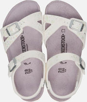 Birkenstock Rio Metallic Stones White Sandalen Kids Size : 33