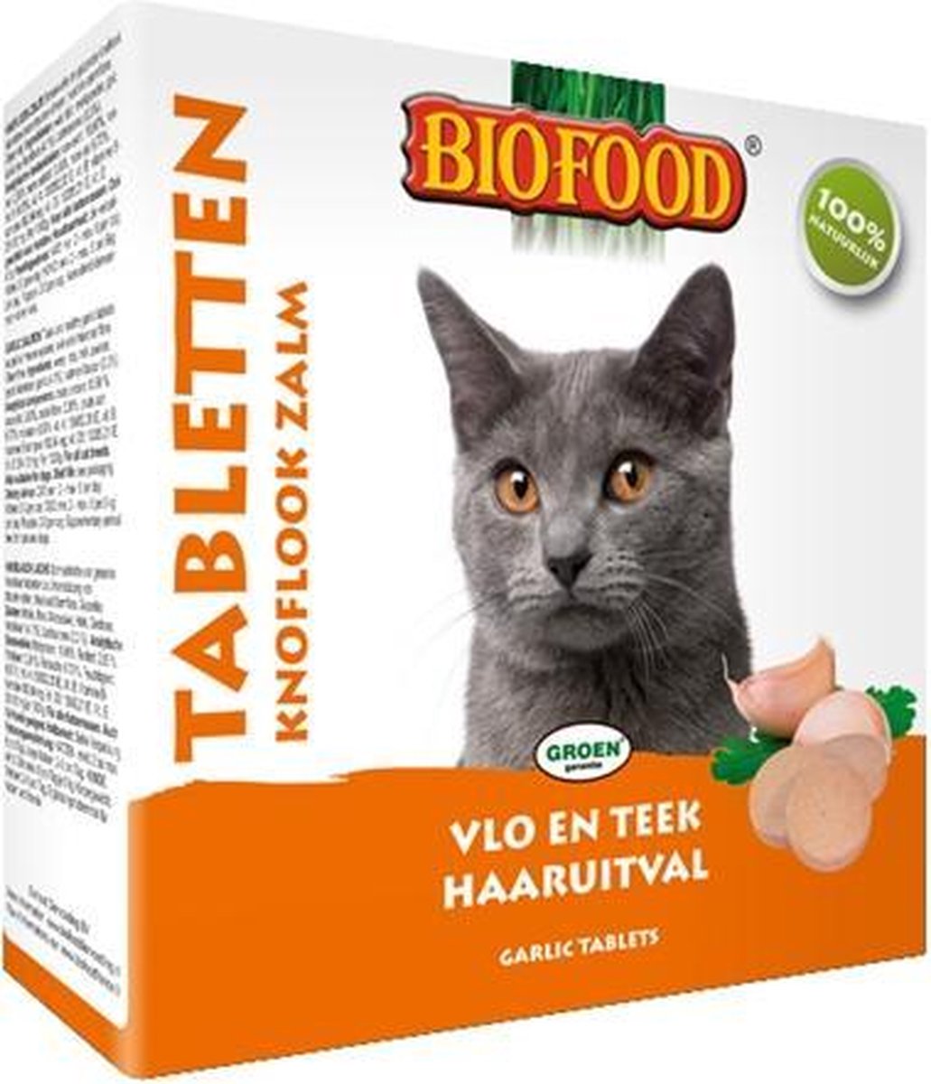 Biofood kattensnoepjes bij vlo zalm - 100 st - 1 stuks