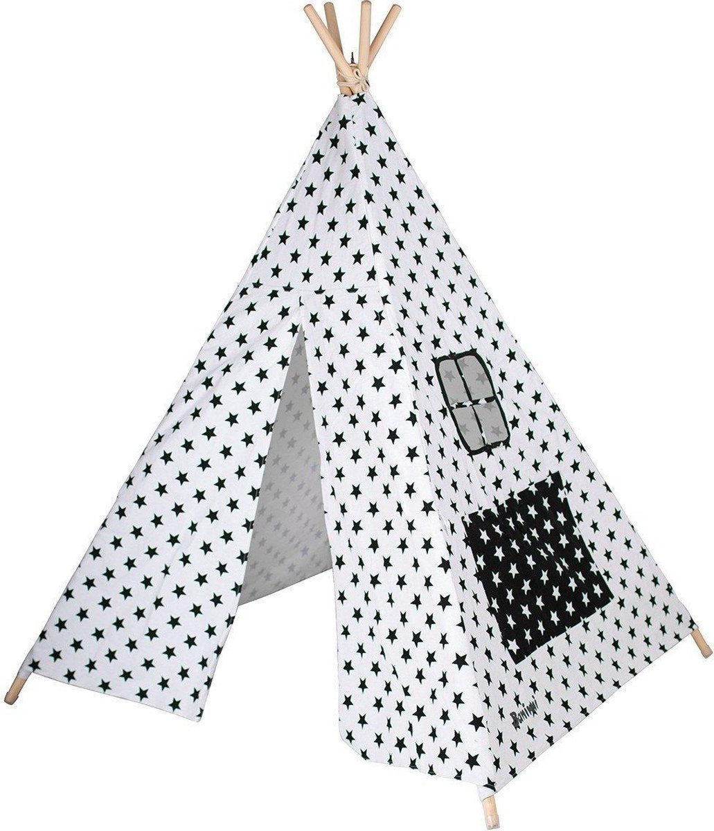 Kindertent - Tipi Tent Baninni Tende Black-White
