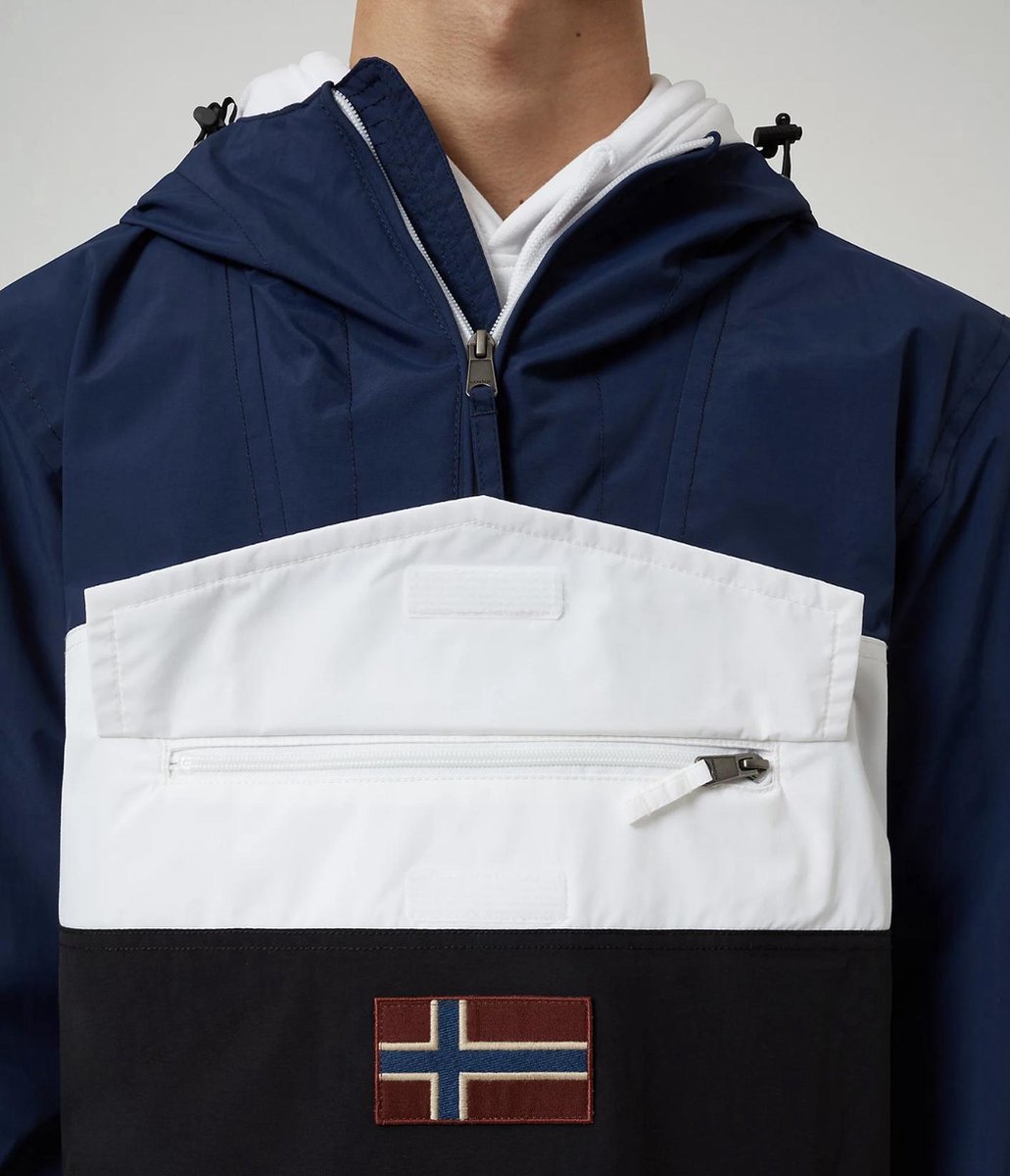 Napapijri Rainforest S Block Black 041 Heren Jas Zwart