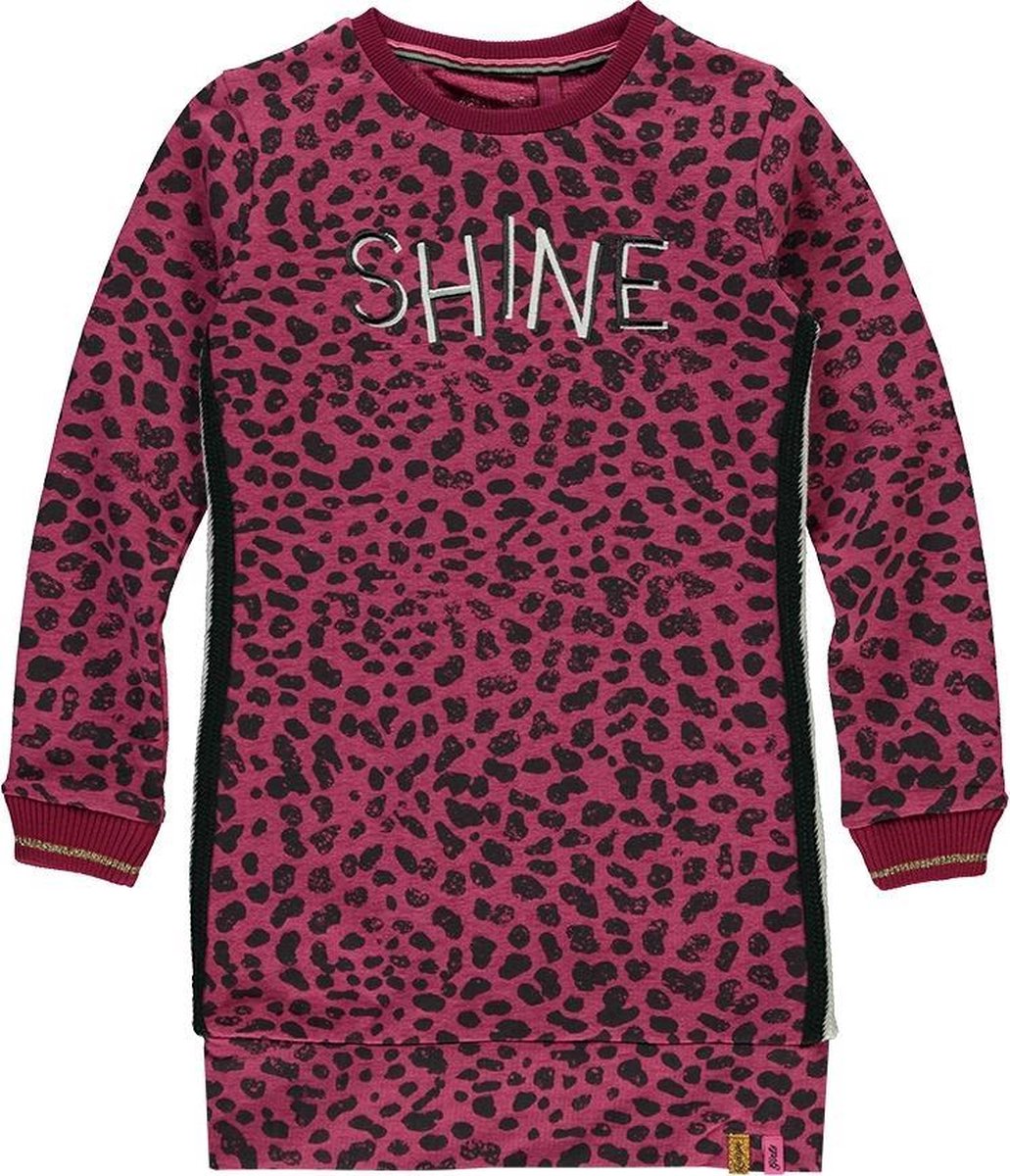 Quapi jurk Thayenne bordeaux leopard