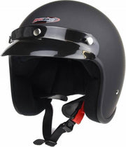 Redbike RB-710 jethelm mat zwart | helm voor scooter & motor | maat M