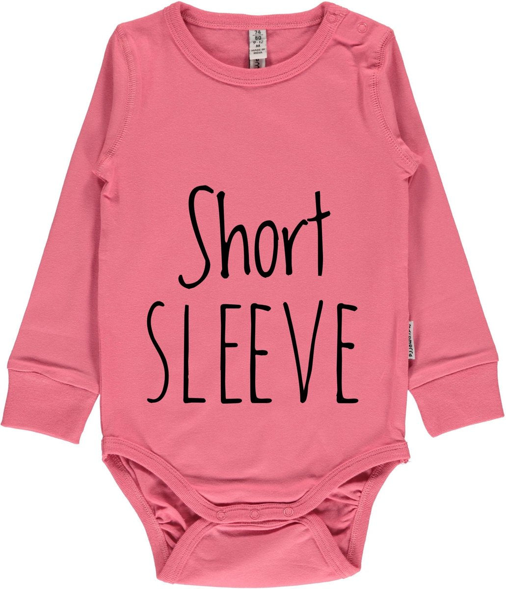 Maxomorra Body SS |ROSE PINK| 62/68 Romper Korte Mouwen
