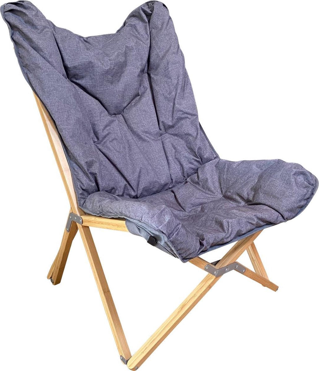 Human Comfort Lounge chair Yzeron - relaxstoelen - inklapbaar - Blauw