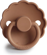 FRIGG Fopspeen Daisy maat 1 - 0-6 maanden - Peach Bronze - Natuurrubber