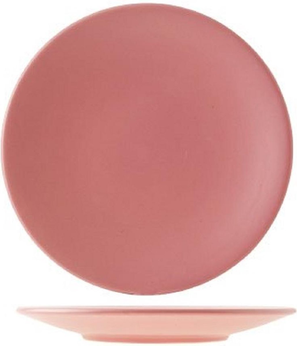 Serena Roze Dessertborden D20cm   - Aardewerk - (Set van 6) En Yourkitchen E-kookboek - Heerlijke Smulrecepten