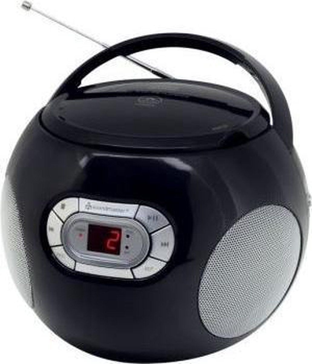 Soundmaster SCD2120SW - CD Boombox met FM radio - zwart