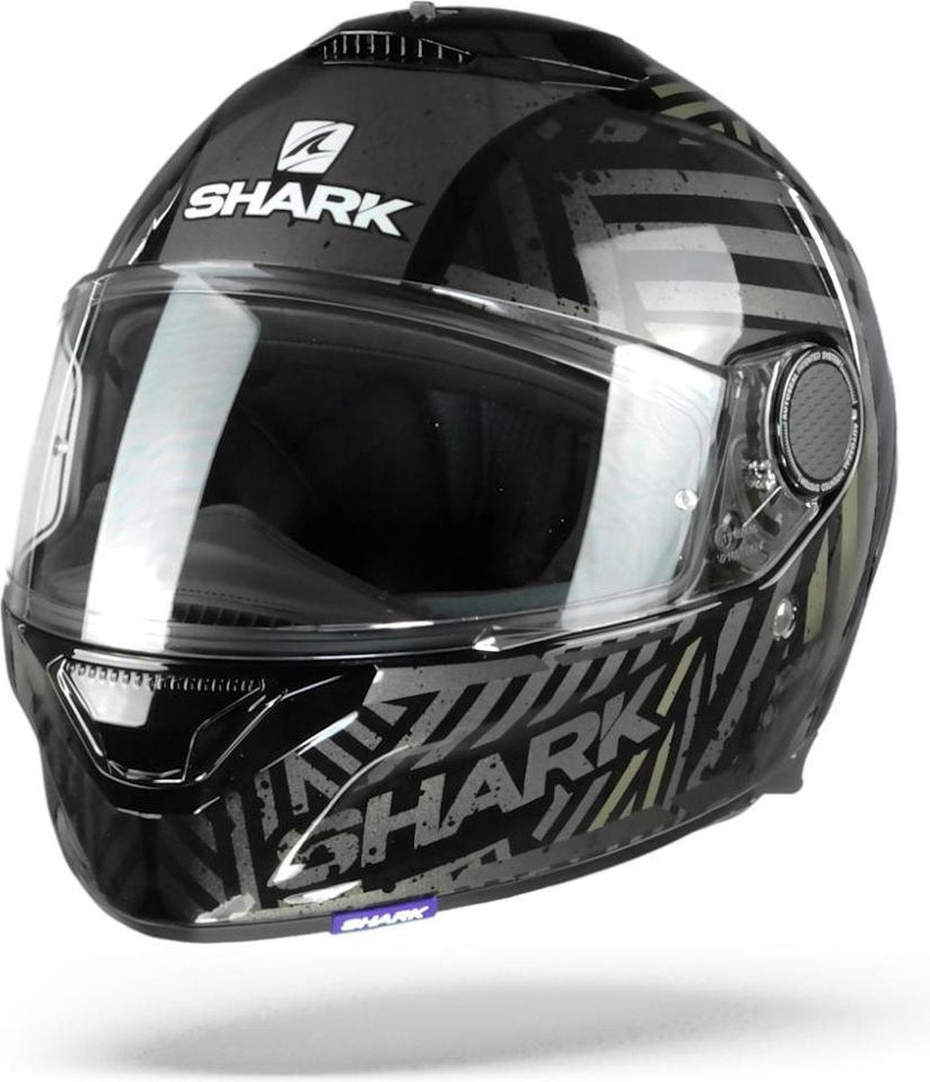 Shark Spartan 1.2 Kobrak Zwart Anthracite Anthracite Kaa Integraalhelm - Motorhelm - Maat S