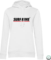 Subprime - Dames Hoodies Hoodie Stripe White - Wit - Maat XL