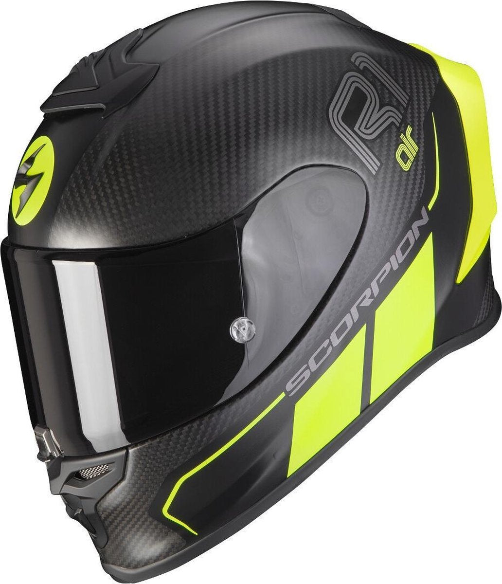 Scorpion EXO-R1 Carbon Corpus II Matt Black Neon Yellow Full Face Helmet S