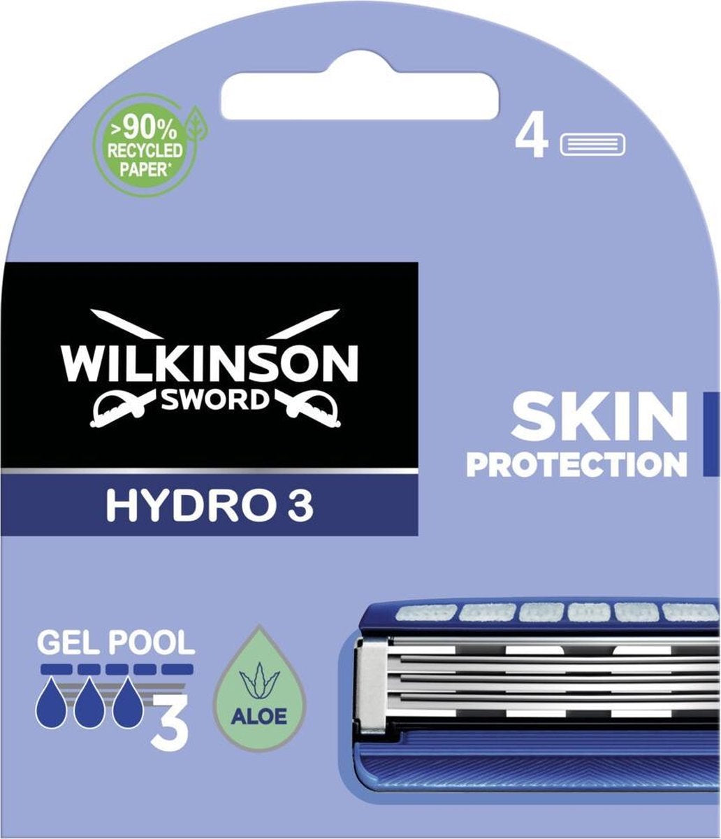 Wilkinson Men Hydro 3 Skin Protection Navulmesjes 4 stuks