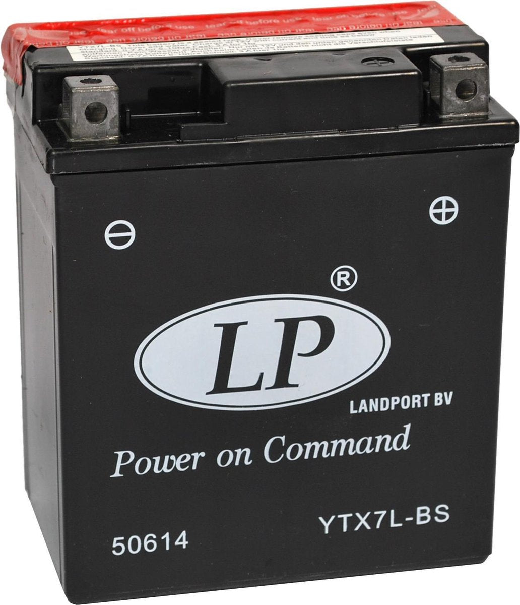 AGM accu Landport - 12V 6Ah - smal model -  (YTX7L-BS)