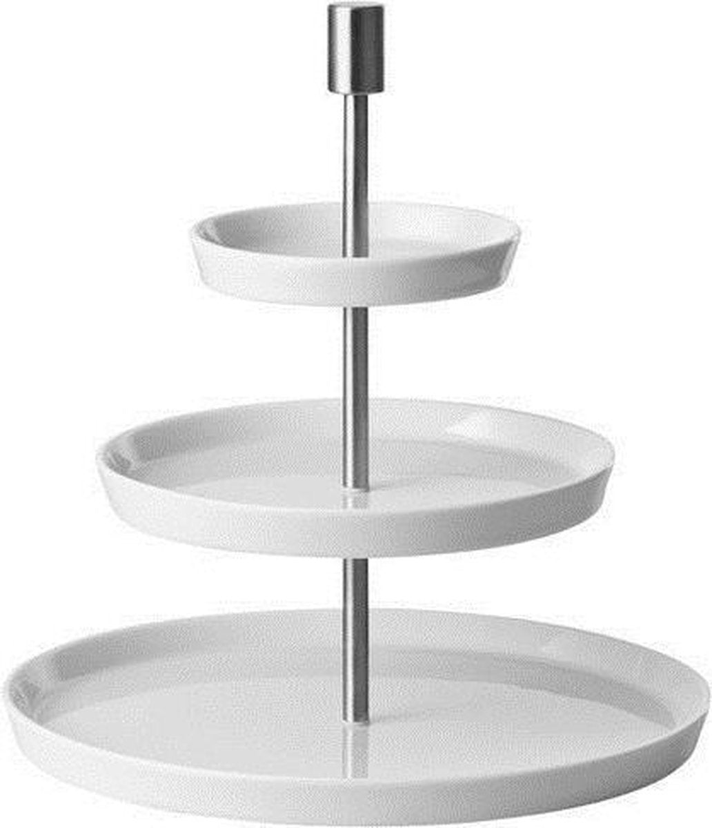 Thomas Loft Weiss - Etagère Rond - 3 Niveaus - Wit