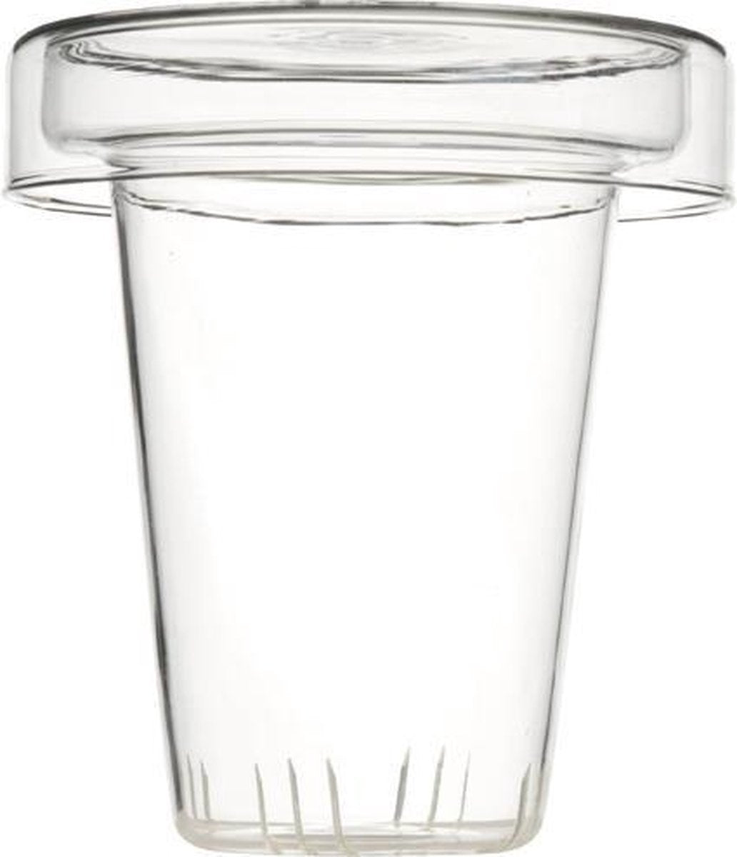 Bredemeijer Glazen Filter + opvang deksel voor theepotten
