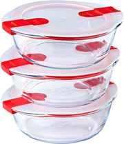 Pyrex - Cook & Heat Schaal Rond met Deksel 1