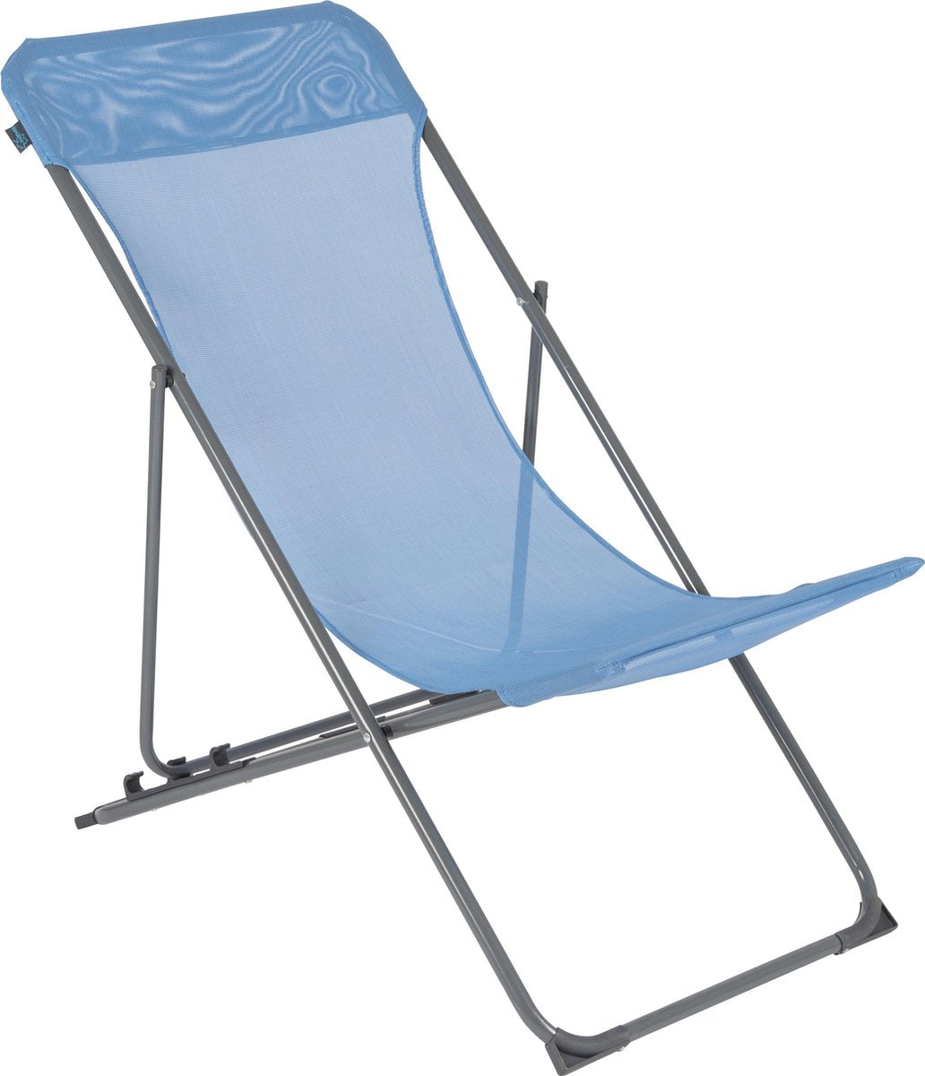 Bo-Camp Penco Strandstoel - 3 standen - Oxford Polyester - Blauw