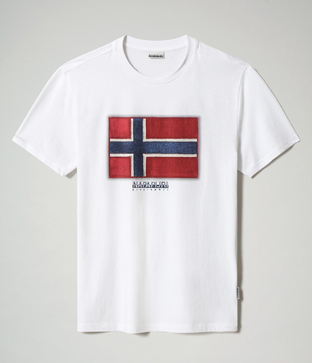 Napapijri T-shirt Ronde Hals Sirol Wit (NP0A4F9R - 0021)