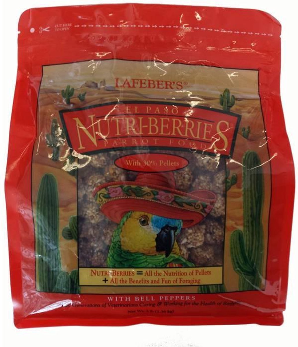 Lafeber Nutri-Berries El Paso - Papegaai 1.36 kg