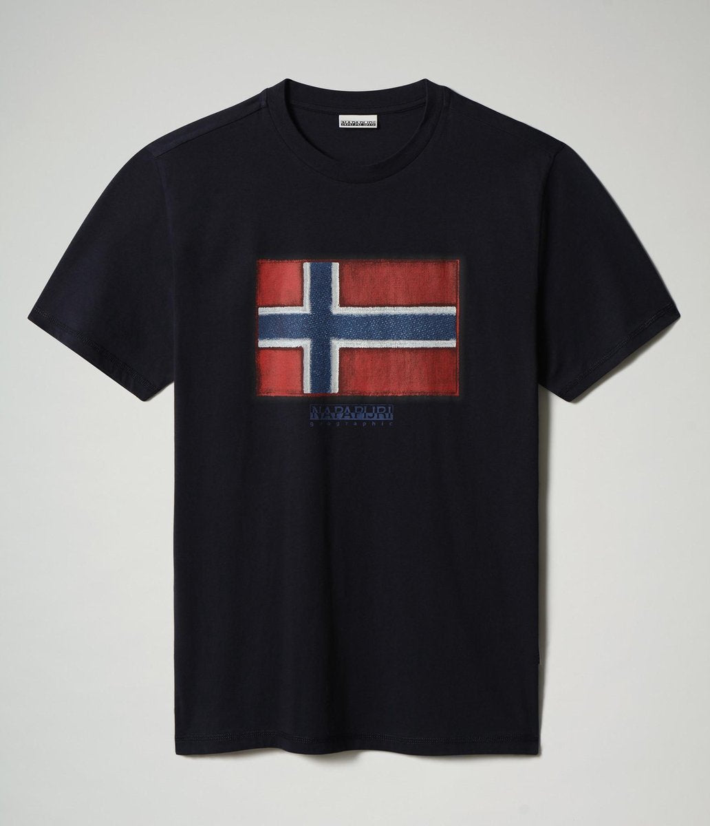 Napapijri T-shirt Ronde Hals Sirol Marine Blauw (NP0A4F9R - 1761)