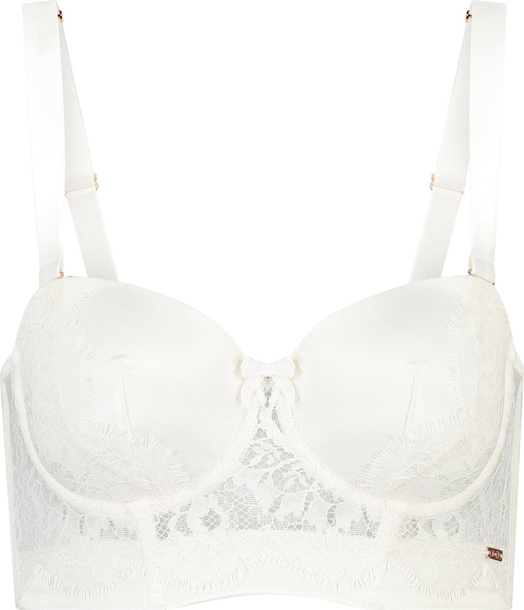 Hunkemöller NOIR Dames Voorgevormde strapless longline beugel bh Hannako - maat E90