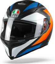 Agv K5 S Max Vision Core Mat Zwart Blauw Oranje Integraalhelm - Motorhelm - Maat XL