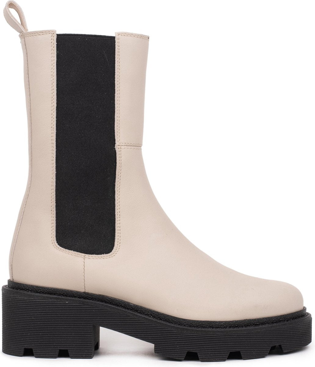 HINSON SOBRA HIGH CHELSEA Beige Leather -