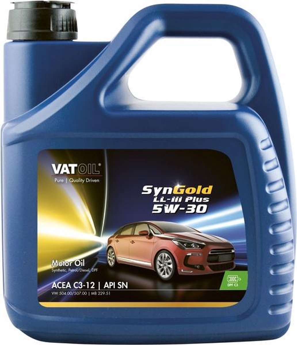Vatoil Motorolie 50021 SynGold LL-III 5W-30 - 4 Liter