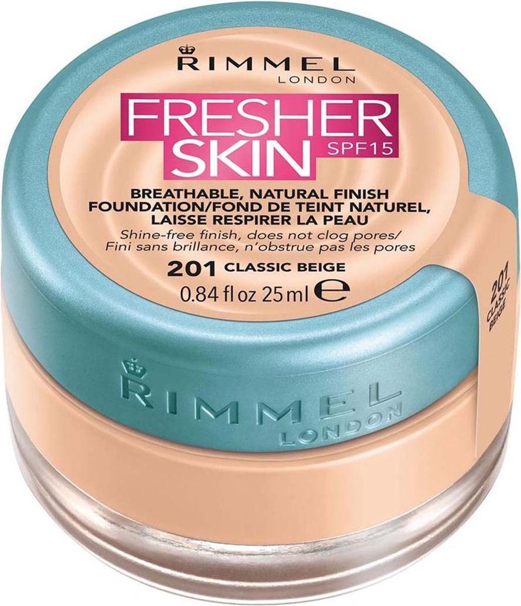 Desigual Rimmel London Fresher Skin Spf15 Natural Foundation 201 Classic Beige