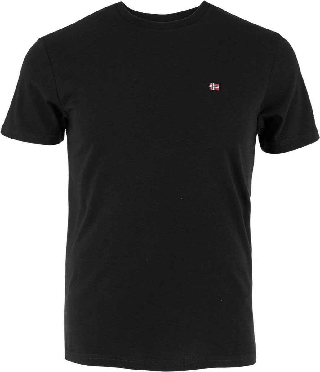 Napapijri salis O-hals shirt zwart - L
