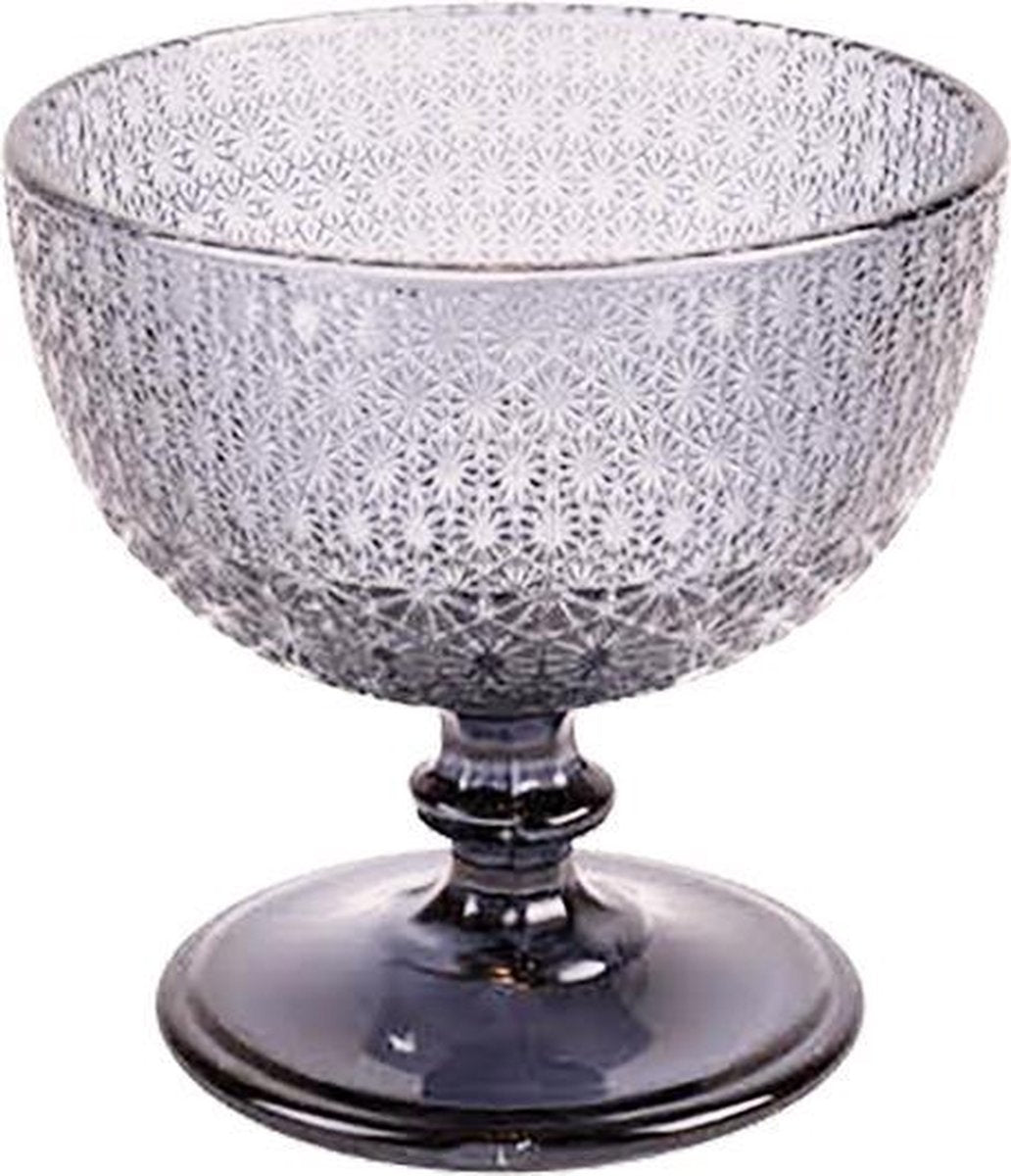 PASSION coupes - Glas - Grijs (set van 6 st.)