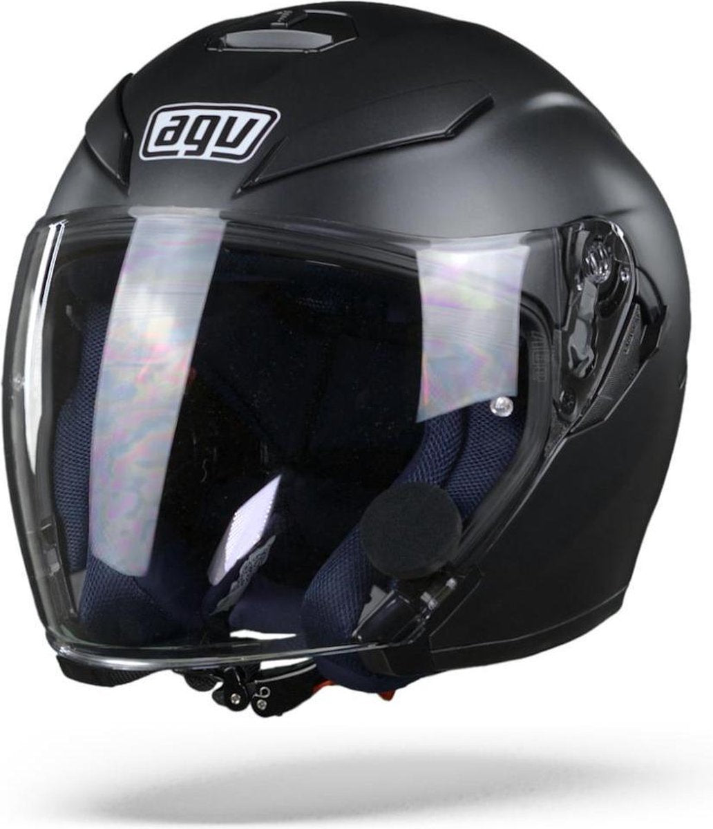 Agv K-5 Jet Mat Zwart Jethelm - Motorhelm - Maat M/S