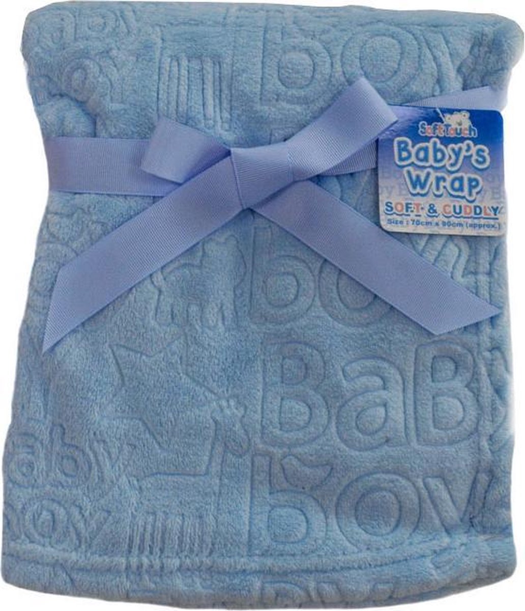 Soft Touch Babydeken It's A Boy Fleece 70 X 90 Cm Blauw