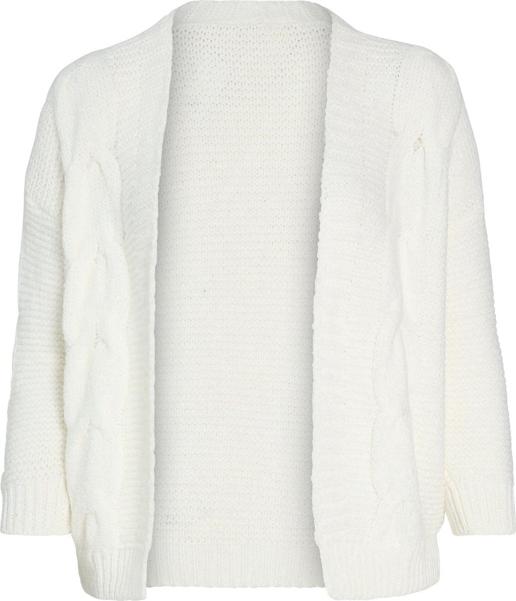 Gebreide cardigan met kabels