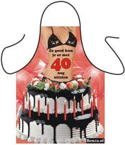 40 Jaar - Sexy Grappig Leuk Schort Keukenschort met leeftijd - Vrouw