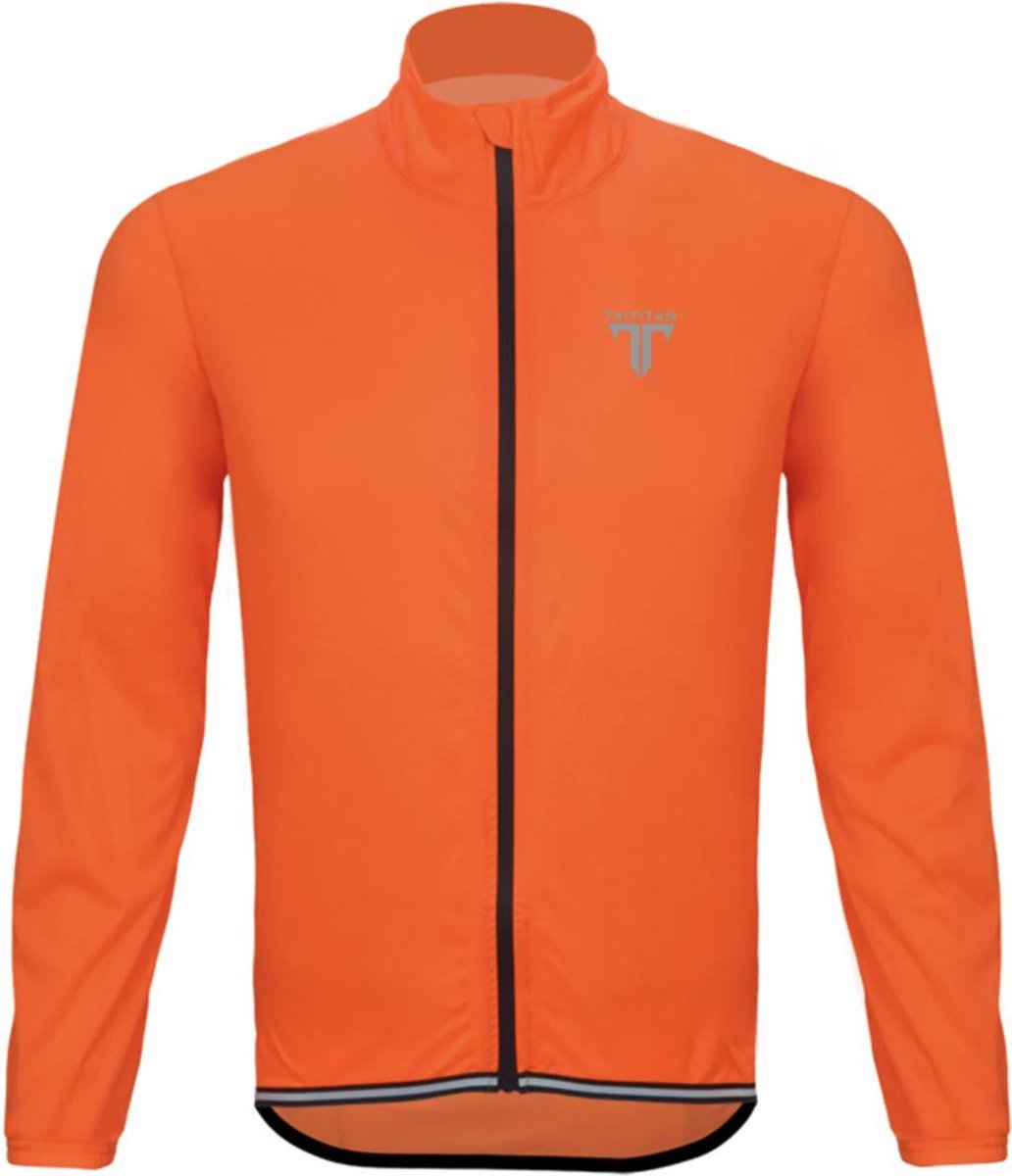 TriTiTan Unisex Taped Rain- and Wind Coat Orange L