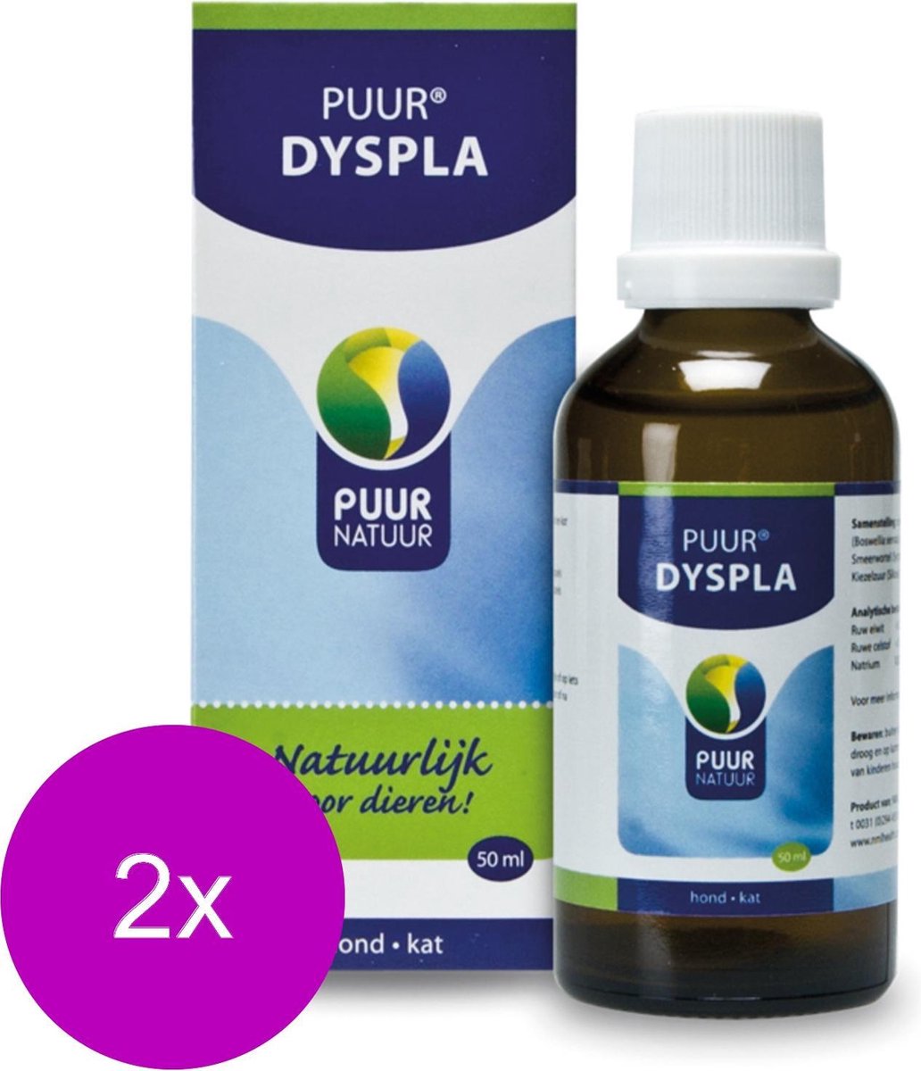 Puur Natuur Dyspla - Supplement - Gewrichten - Spieren - 2 x 50 ml
