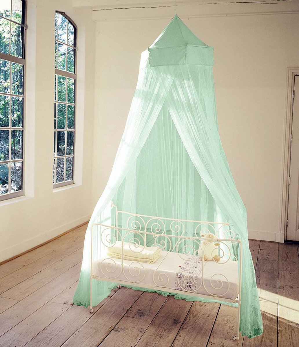 Klamboe - Miguelito muggennet - Pale aqua - One size
